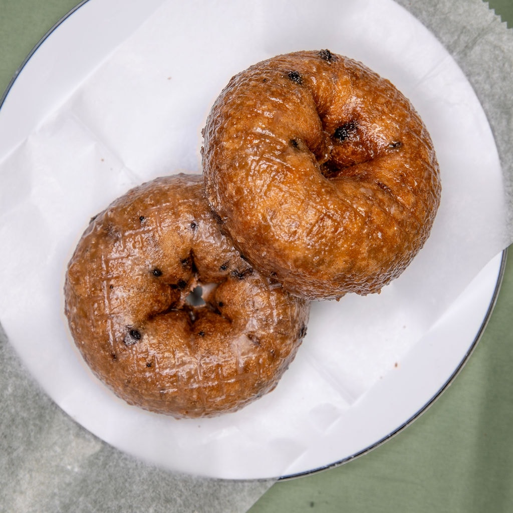 Blueberry cake donuts