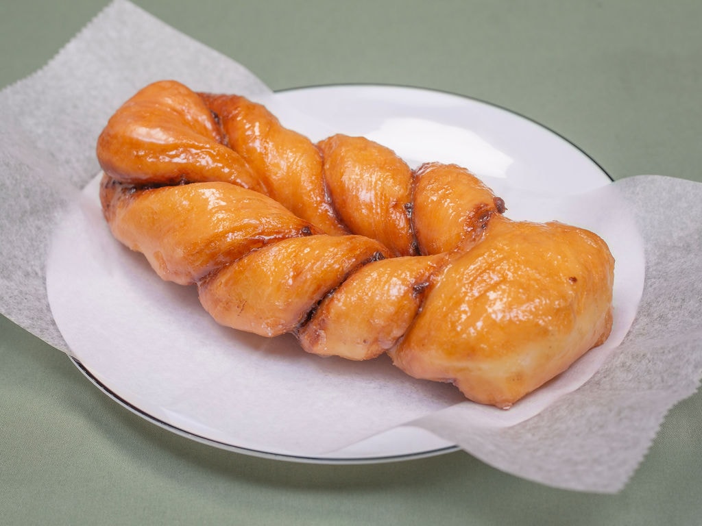 Blueberry twist donut