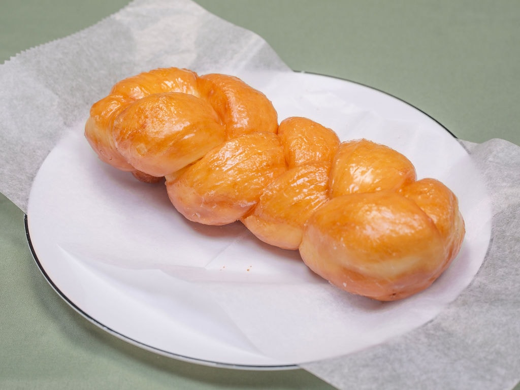Glazed twist donut